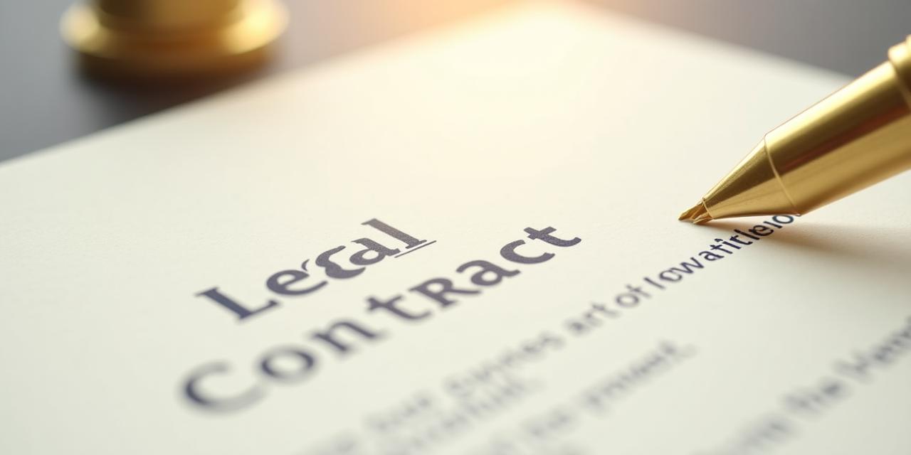 Detailed legal document with gold pen highlighting key clauses