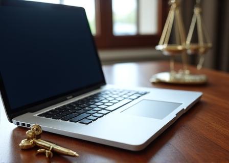 Illustration of secure data processing for legal services